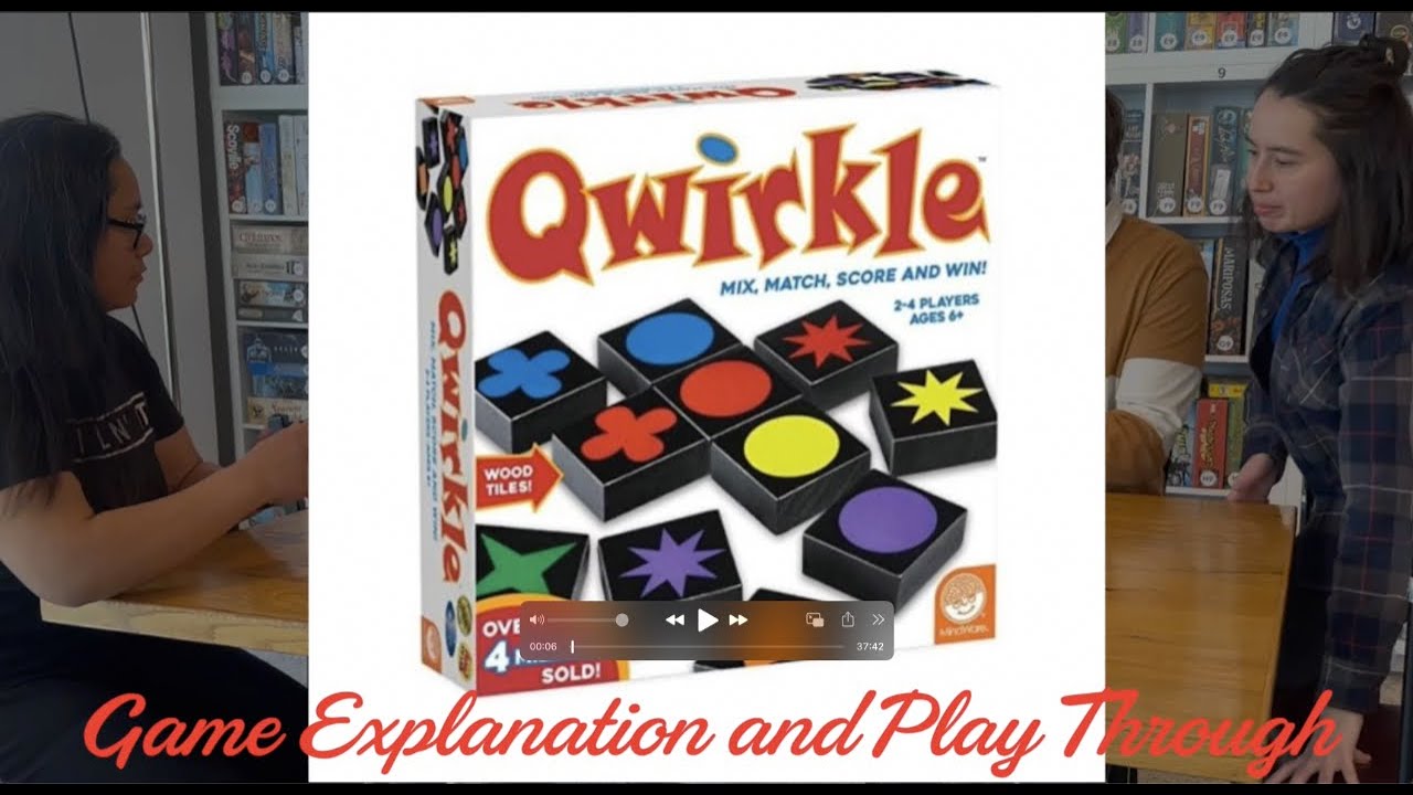Qwirkle.  Rules, set-up and play through.