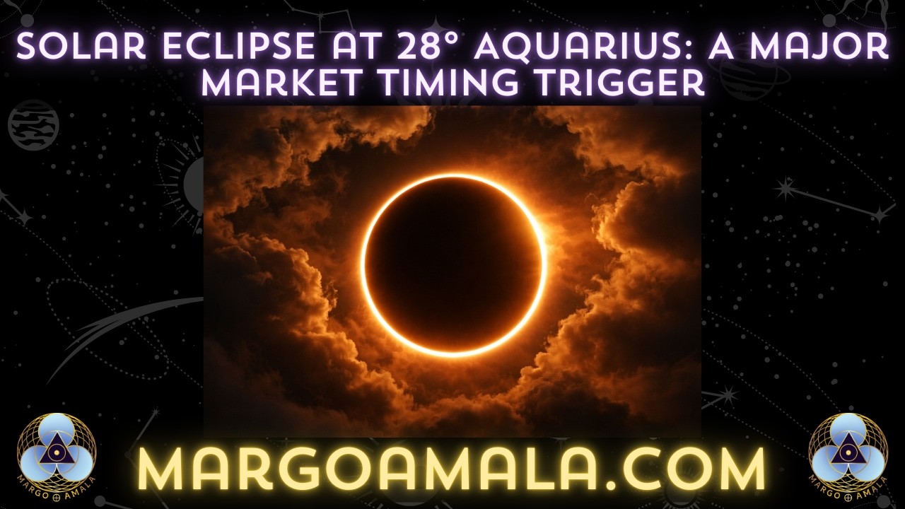Solar Eclipse at 28° Aquarius: A Major Market Timing Trigger