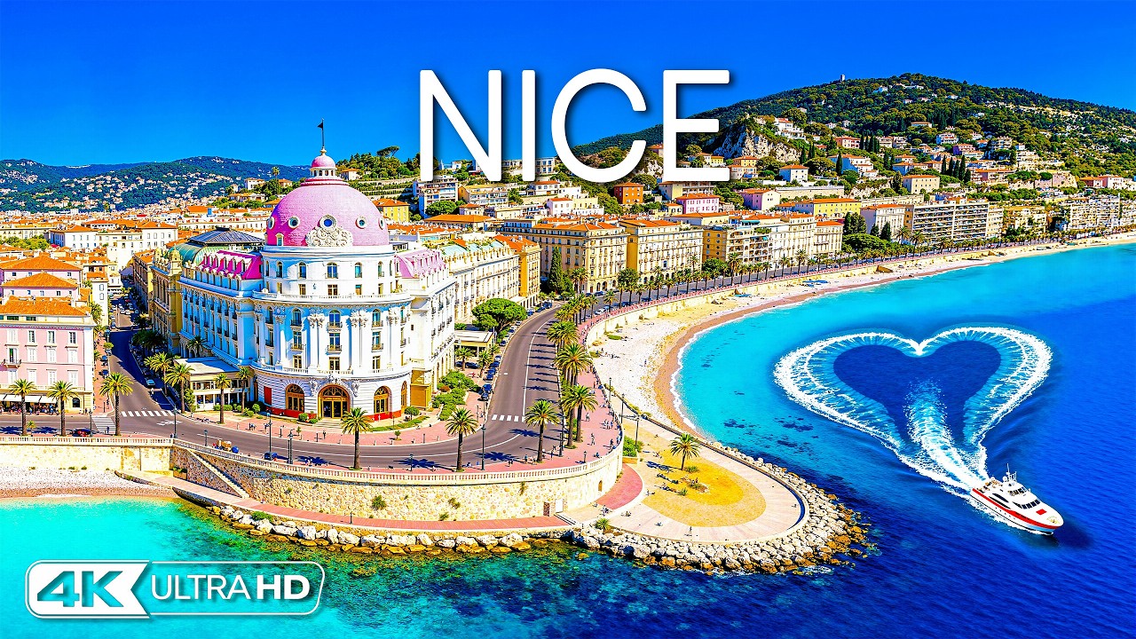 [4K] Nice 🇫🇷 Superbe Promenade des Anglais, Port Lympia & C&ocirc;te Turquoise