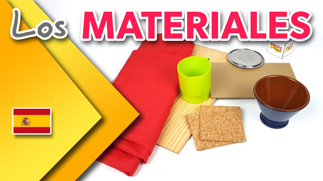 Materials in Spanish - Learn vocabulary in Spanish
