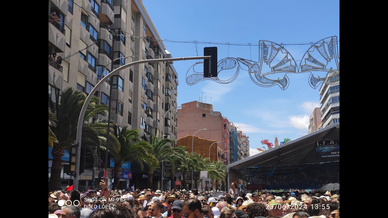 Alicante Huele a Hogueras 2024. Mascletà 23-06-24
