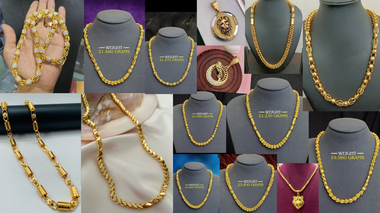 Latest Gold Chain Designs For Men l Gold Pendant Designs For Men l Gold Chain Design For Gents...