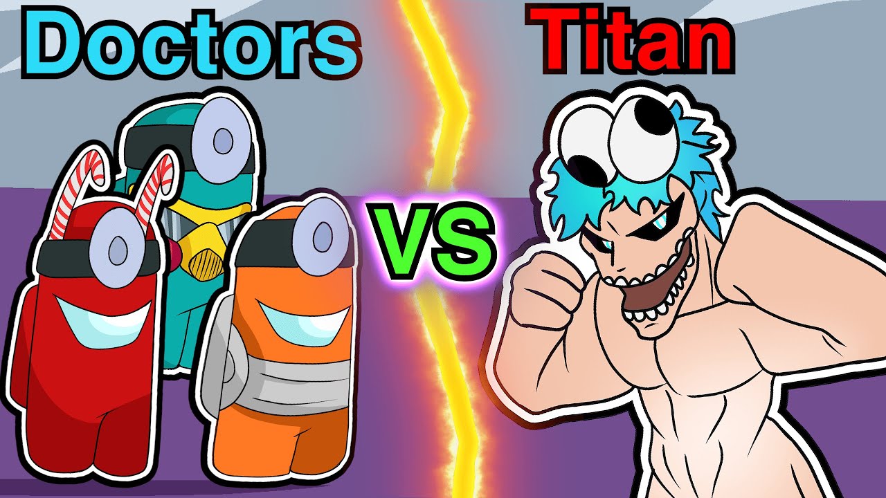 9 DOCTORS VS 1 SUPER IMPOSTER (among us TITAN MOD)