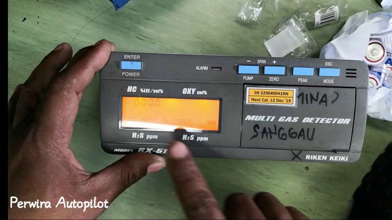 Setting Sensor Gas Detector Riken Keiki