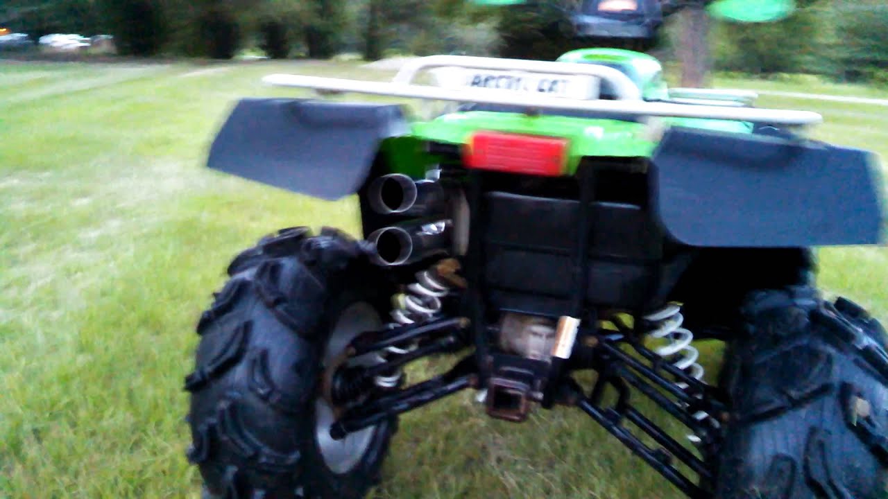 Arctic 650 v twin dual exhaust with x pipe