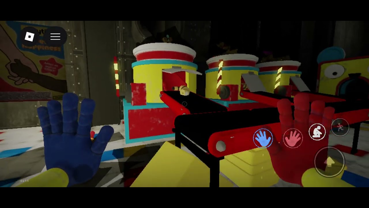 Playing Poppy playtime capter 1 in roblox #roblox #poppyplaytime #huggy wuggy