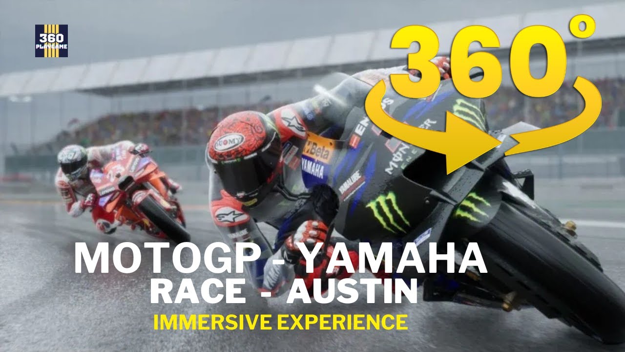 🏍️🔥 MotoGP 4K VR 360&deg; | YAMAHA  - AUSTIN🔥🏍️