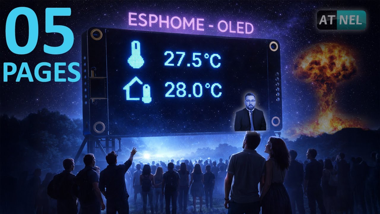 ESPHOME - OLED - PAGES