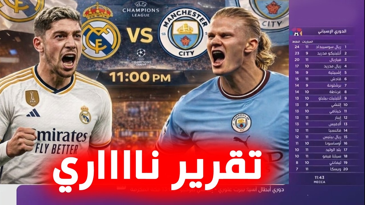 تقرير ناري🔥 غوارديولا يتوعد بالريمونتادا، والريال يجهز الضربة القاضية🔥من يحسم القمة🔥حرب تكسير العظام
