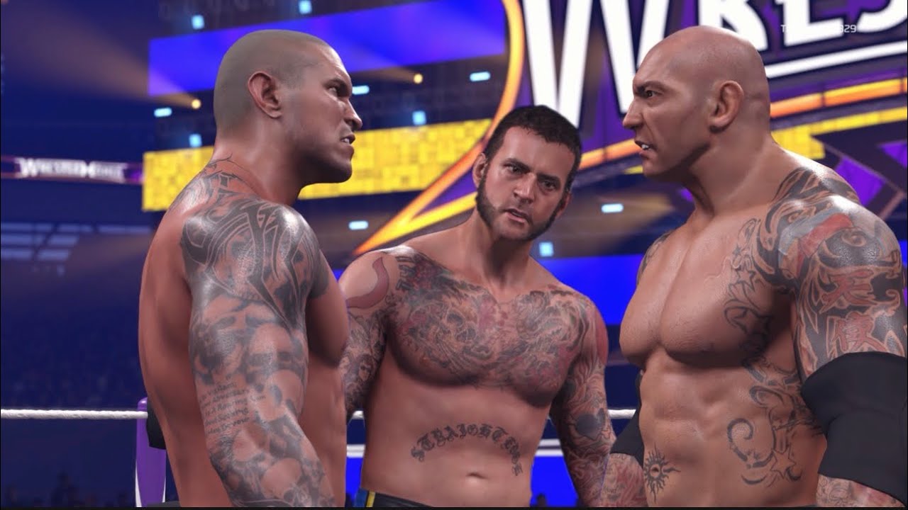 CM Punk VS Randy Orton VS Batista - WrestleMania XXX, WWE 2K26 Showcase