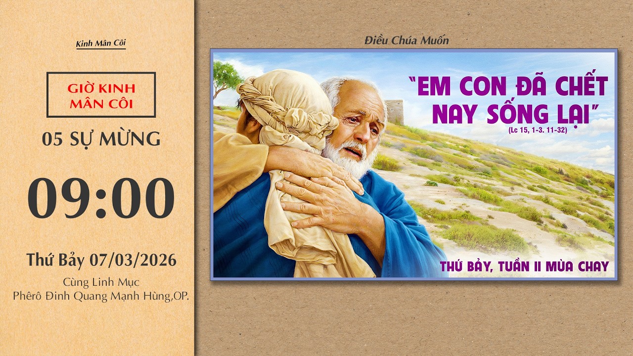 🔴Kinh Mân Côi | 07/03/2026 | 5 Sự Mừng - Sáng Thứ Bảy Tuần II Mùa Chay.
