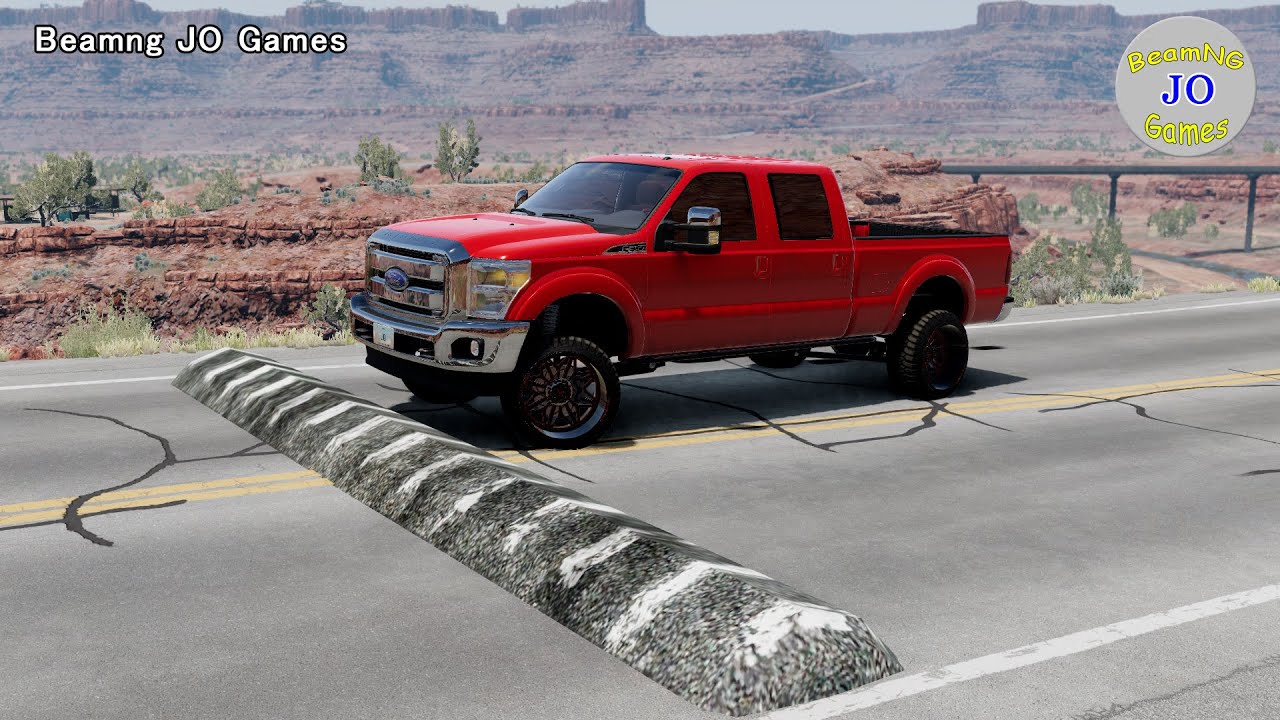 Cars vs Massive Speed Bumps #85 – BeamNG JO Games