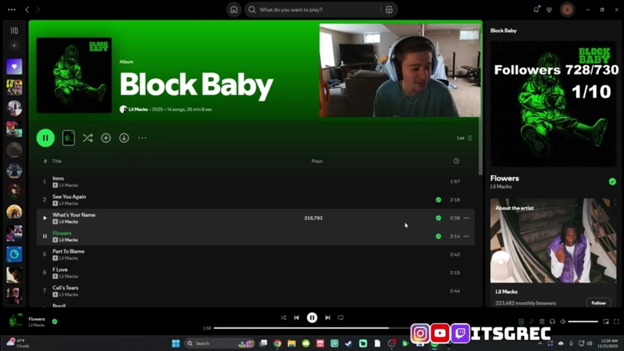 AMERICAN REACTS TO LIL MACKS NEW ALBUM - Block baby!
