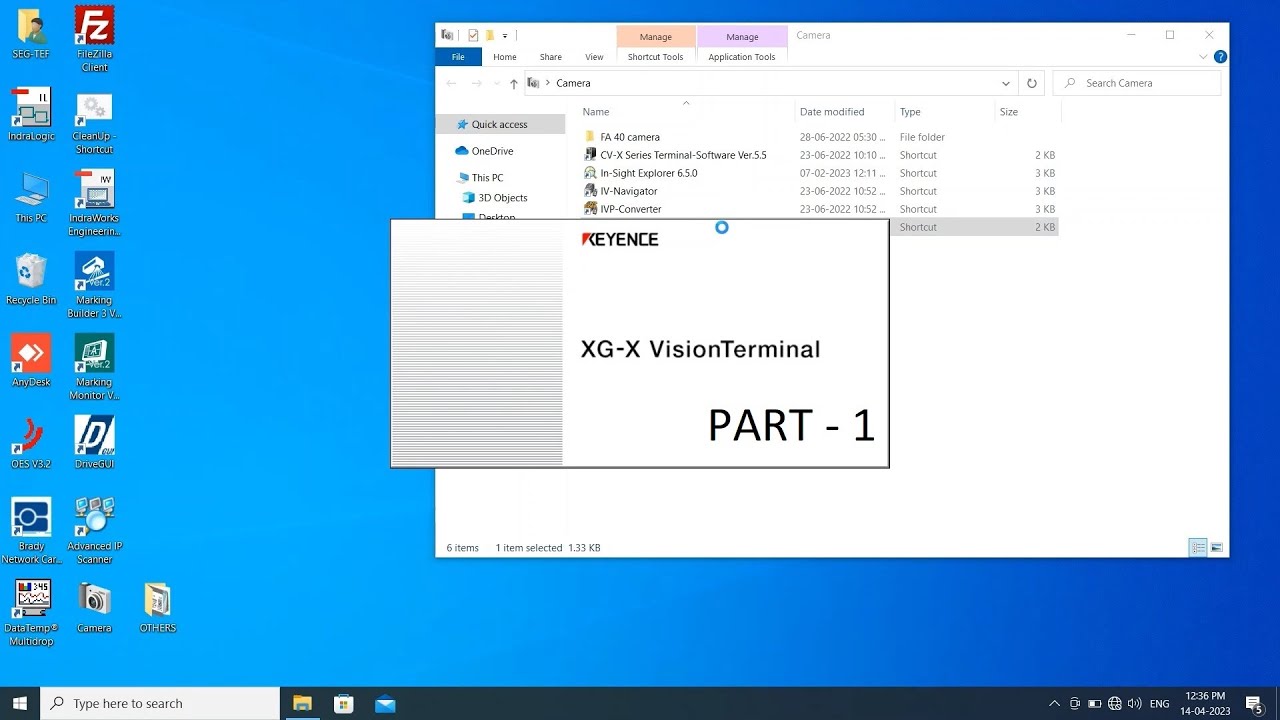 Keyence XG Series Vision System 1st Camera Programming Part - 1