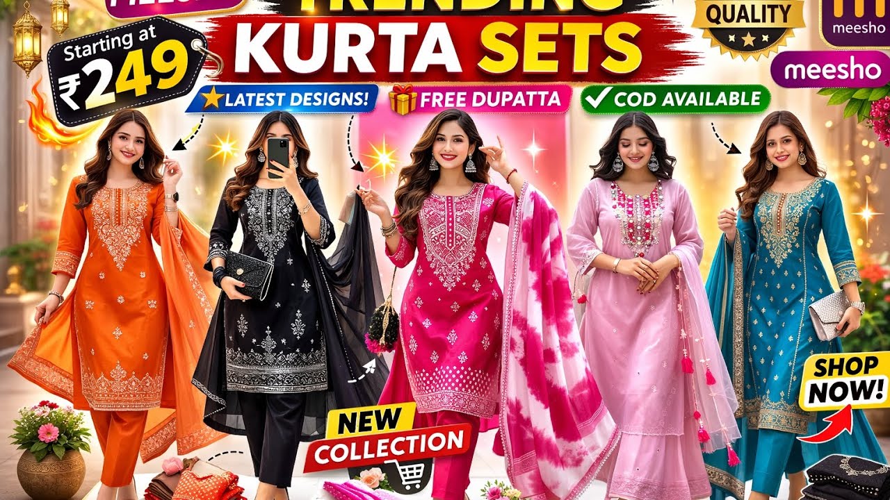 Budget me Premium Kurta Sets Festive & Daily wear ke liye perfect.Don’t miss it🎀