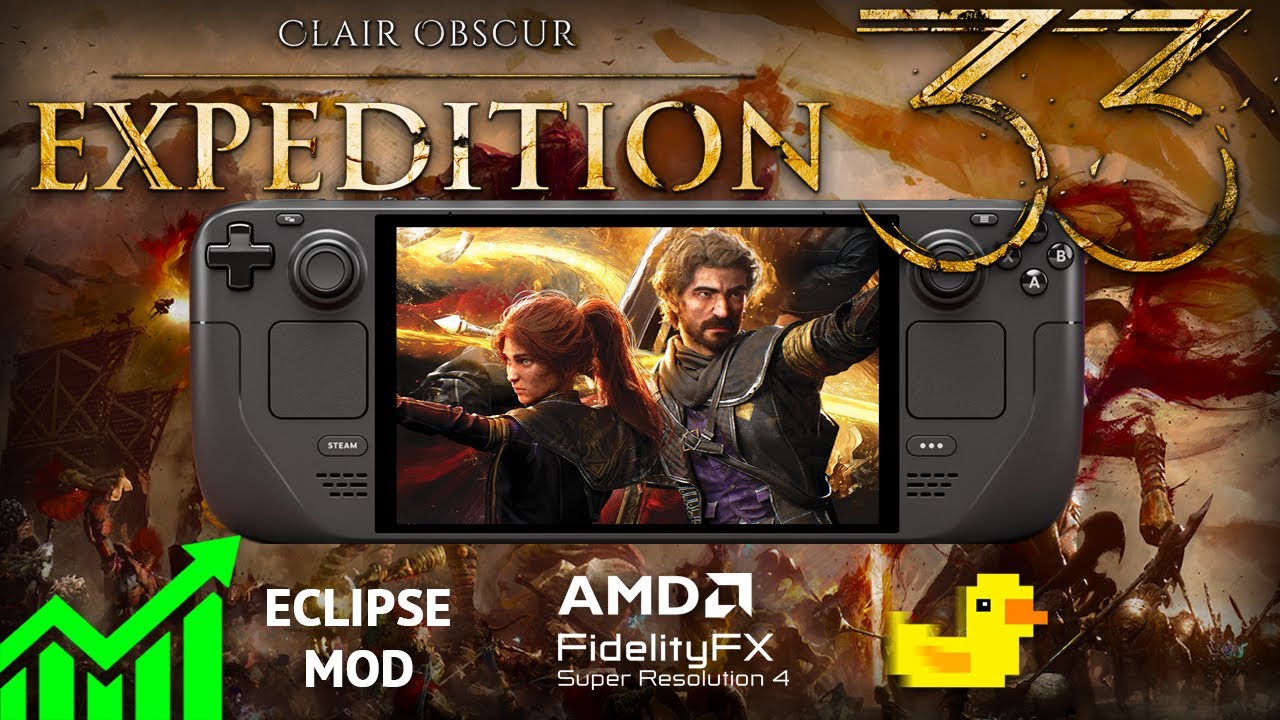 Clair Obscur Expedition 33 Steam Deck Performance FPS Boost FSR4 + Eclipse Mod + Lossless + Setup
