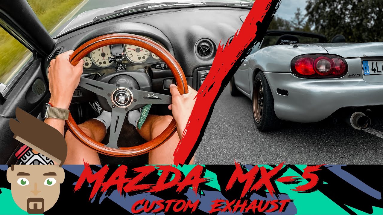 Mazda MX-5(Miata) NBFL 1.6 | POV/Raw sound with custom *RICE* exhaust and Tenzo-R CAI/Pops and bangs