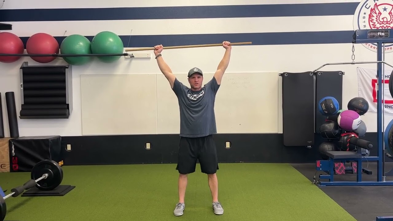 Dowel Overhead Squat