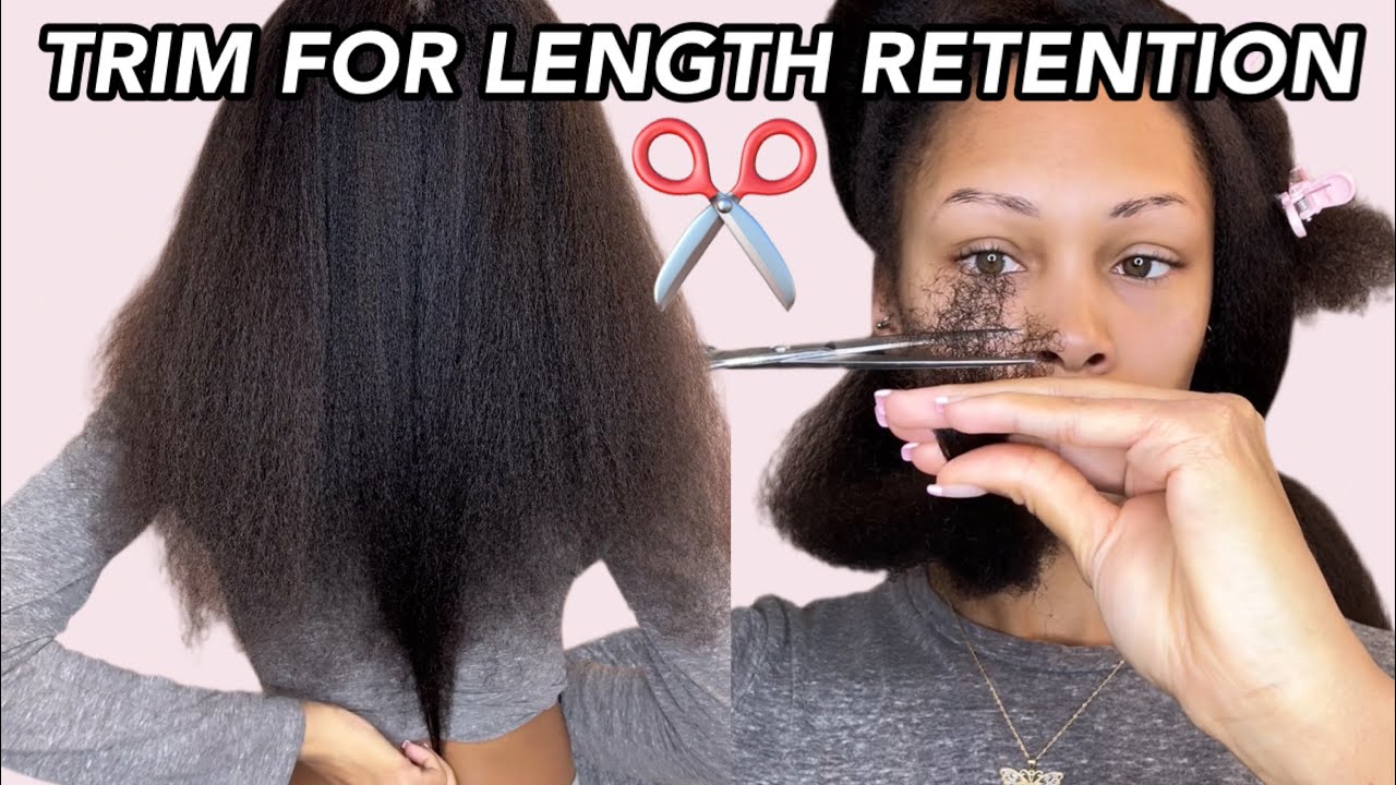 Trimming My Long Natural Hair For Length Retention & Health 2025