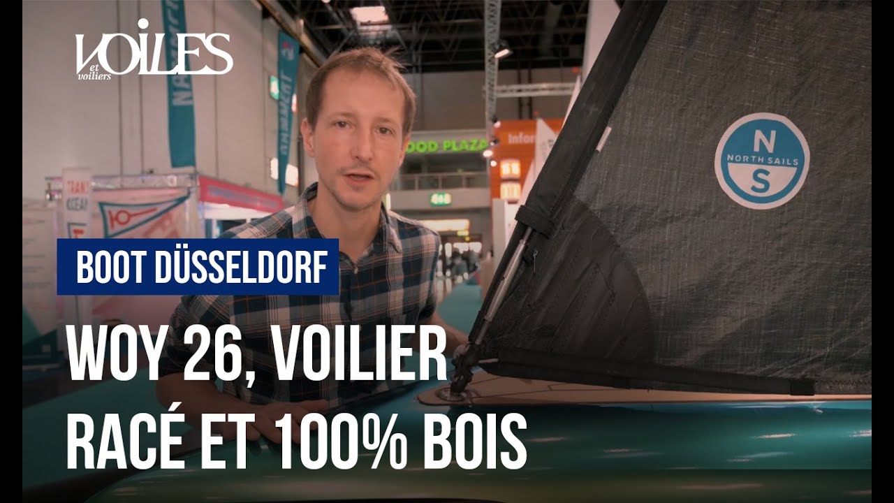 On vous emmène découvrir le Woy 26, voilier longiligne et esthétiquement réussi, 100% en bois