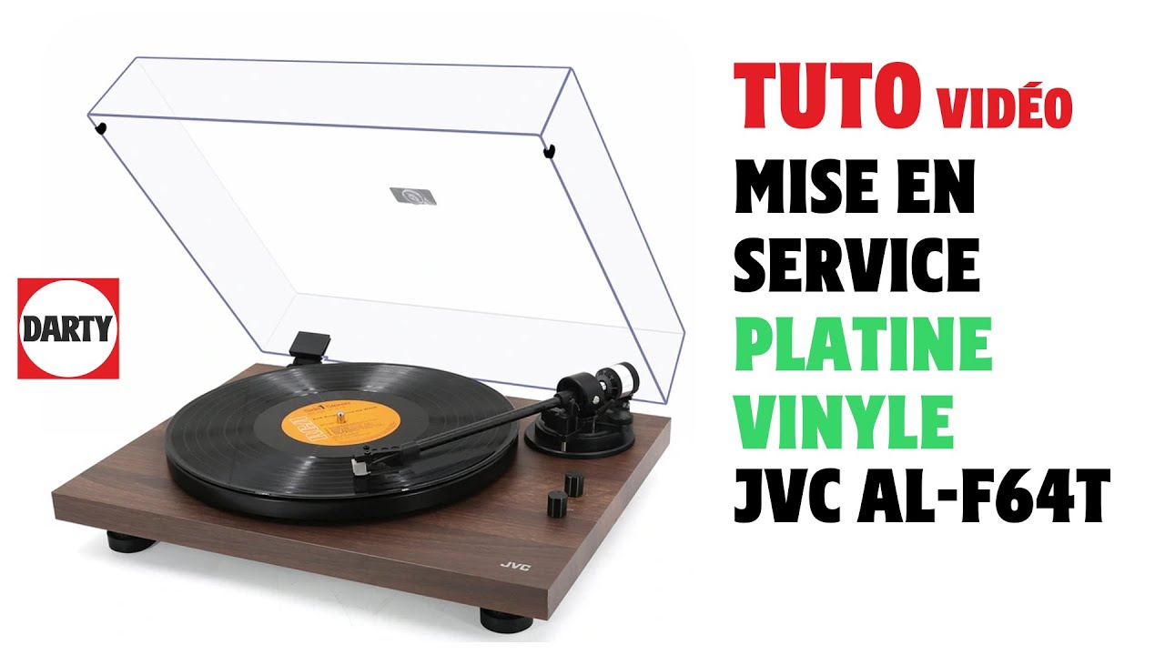 Mise en service de la platine vinyle JVC AL-F64T