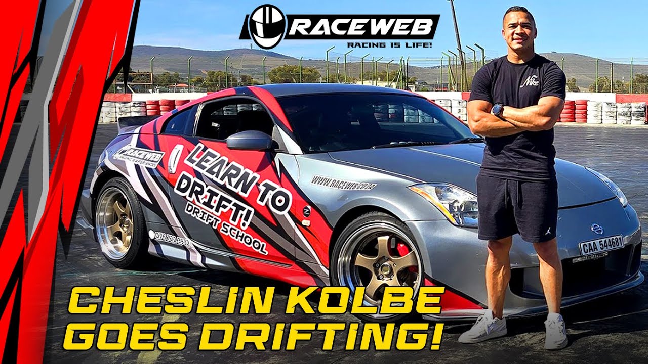 Cheslin Kolbe goes drifting with RACEWEB