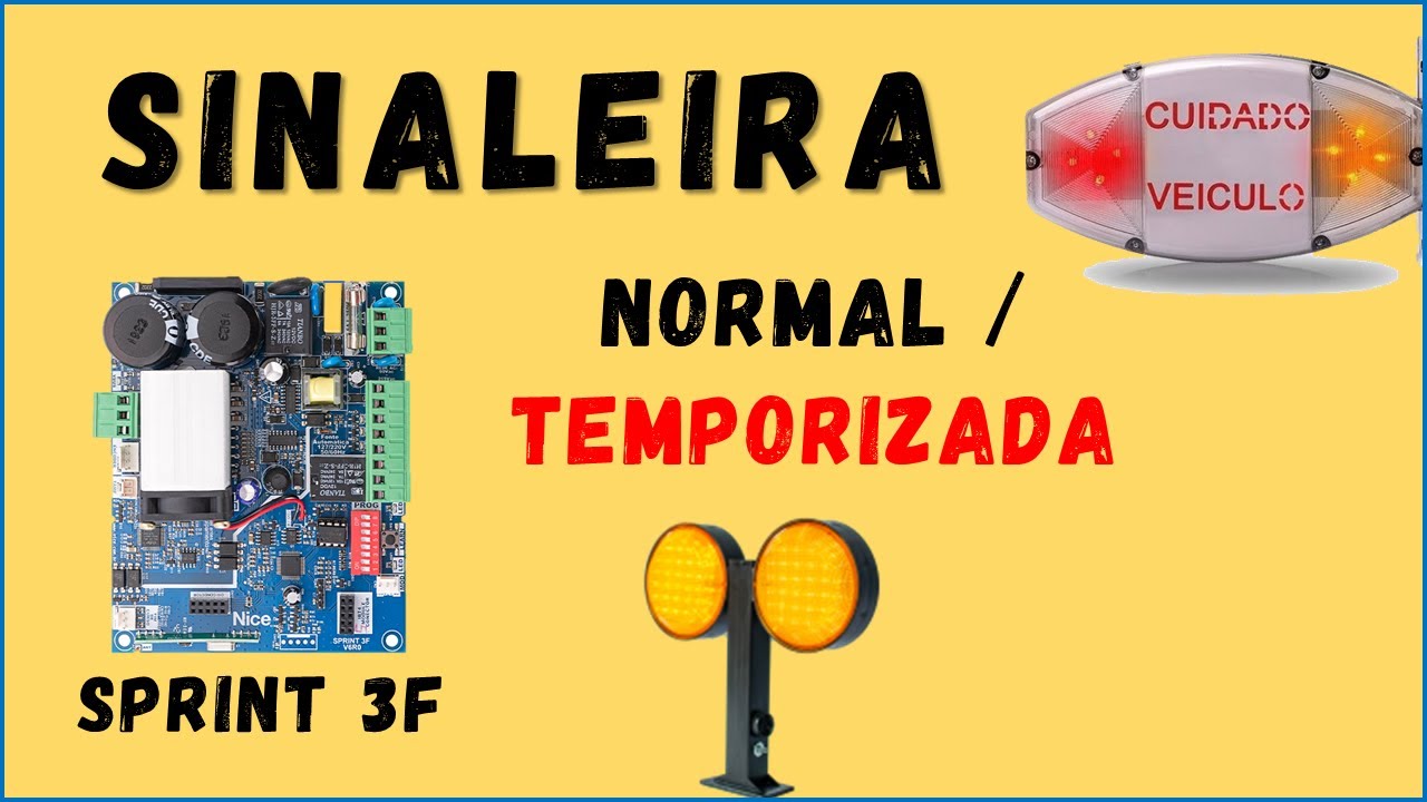 Como Ligar Sinaleira SPRINT 3F da Nice sendo ela 127v ou 220v Completo