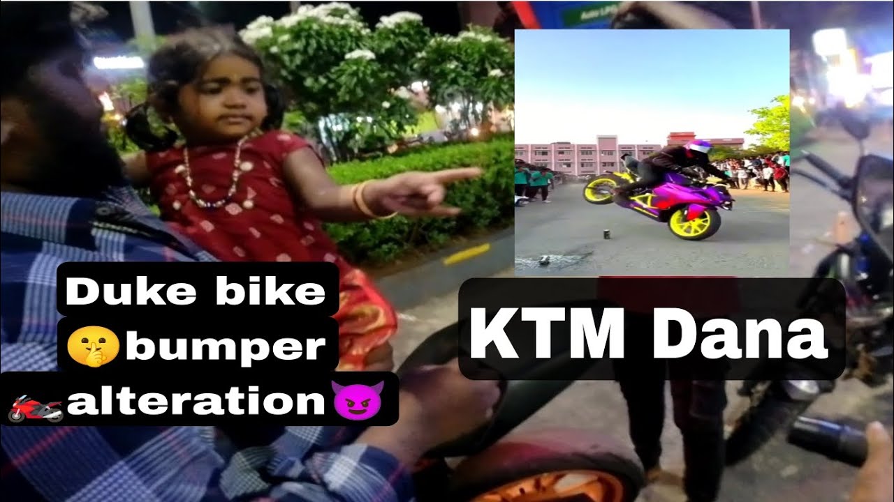 KTM Dana😉Duke bike 😈bumper 🏍️ alteration🤫...