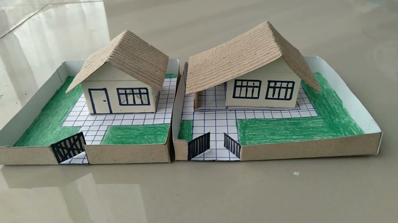 CASINHA PARA MAQUETE FEITO COM CAIXINHA DE CREME DENTAL 2