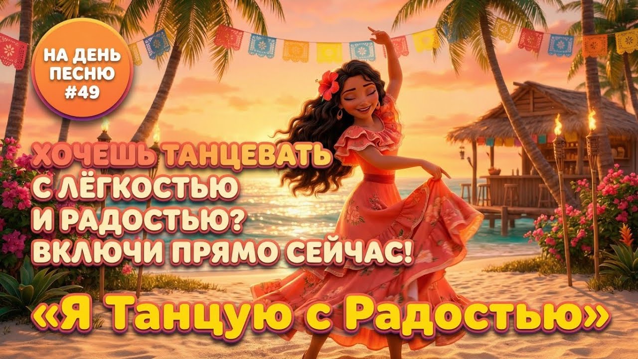 НА ДЕНЬ ПЕСНЮ #49 | ЗАЖИГАТЕЛЬНАЯ ПЕСНЯ-АФФИРМАЦИЯ НА РАДОСТЬ | 