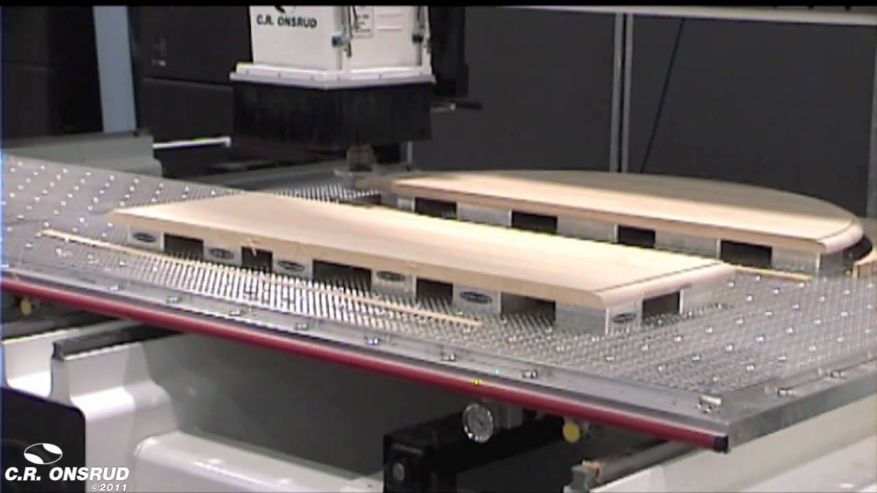 Dinning Room Table Leaf and End Piece on a C.R. Onsrud CNC Router