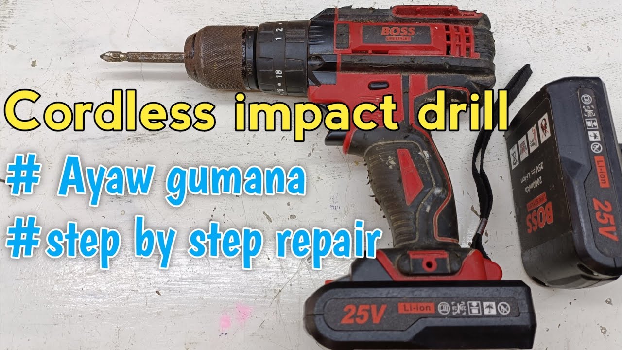 Cordless impact drill  Ayaw gumana # how to repair.