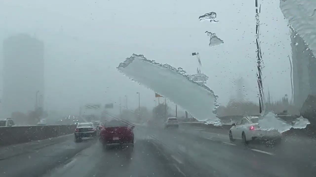 HEAVY SNOW STORM WHILE ON THE WAY HOME #wintercanada #canada #snowfall #ofwcanada #pinoysacanada 