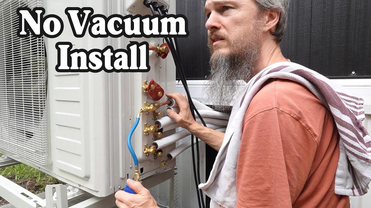 Installing the Outdoor Mini-Split Unit without Special Tools