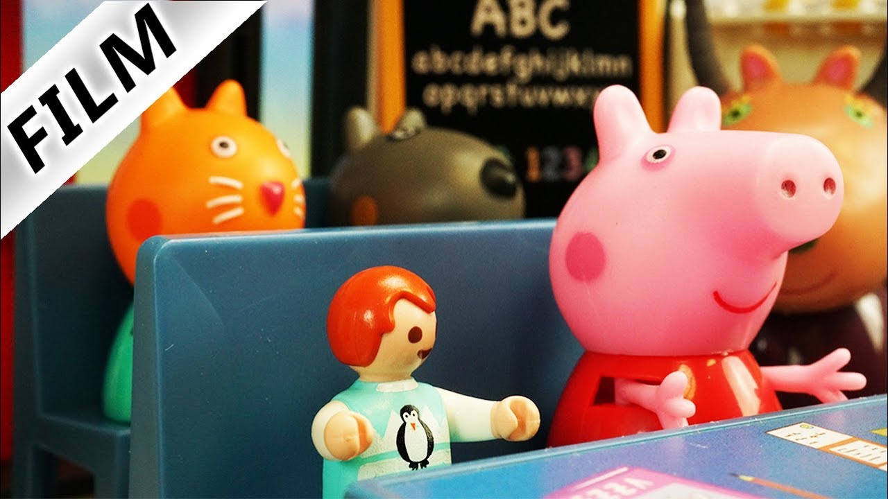 Playmobil Film deutsch | EMMAS EINSCHULUNG in Peppa Wutz Schule - Ist sie klug genug? |Familie Vogel