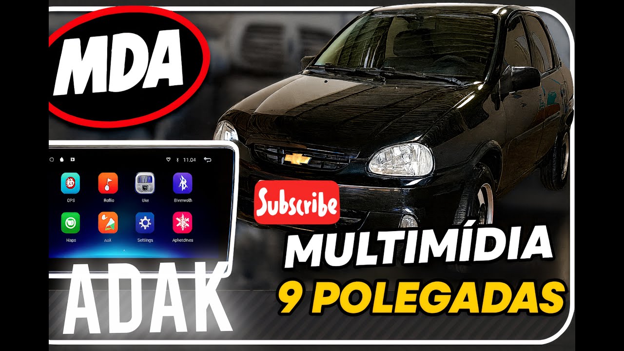 CORSA 2026???? Instalando multimídia ADAK no Corsa Classic 2007! Resultado INCRIVELL + CAMERA DE RÉ!