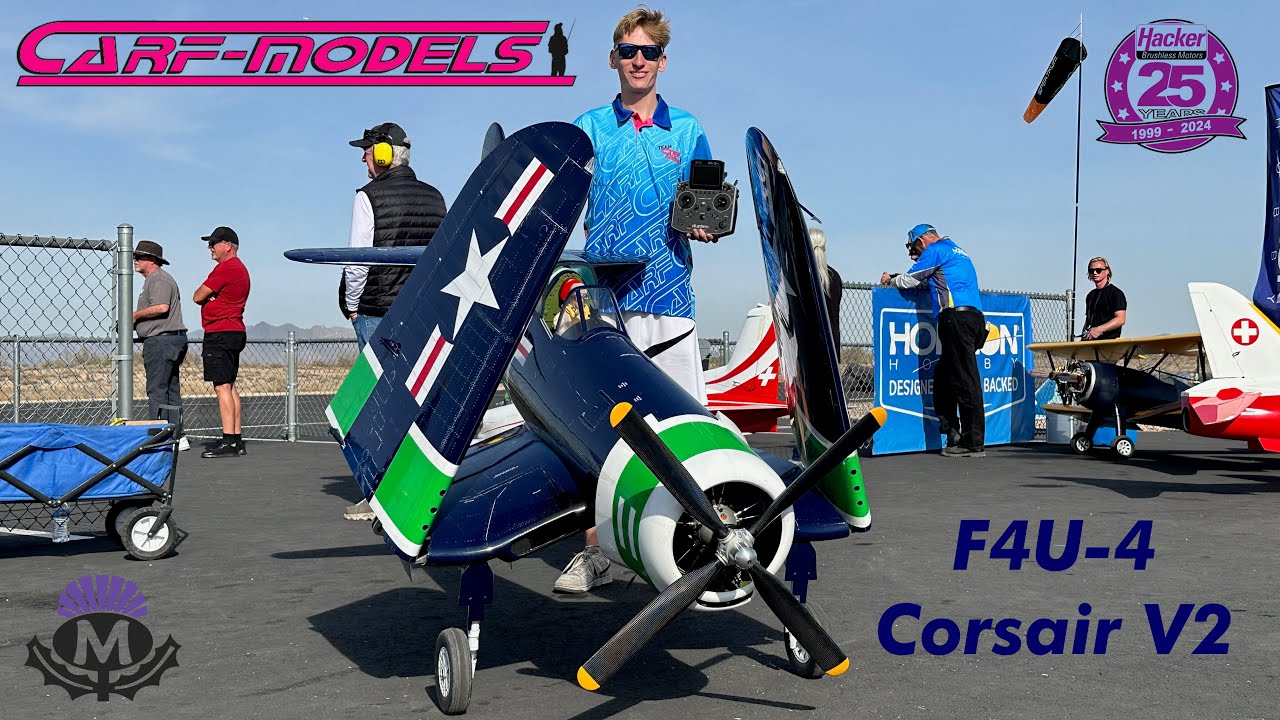 F4U-4 Corsair V2 - CARF MODELS - 250cc RADIAL ENGINE - BY MAX CHRUBASIK - WINTER WARBIRDS 2025