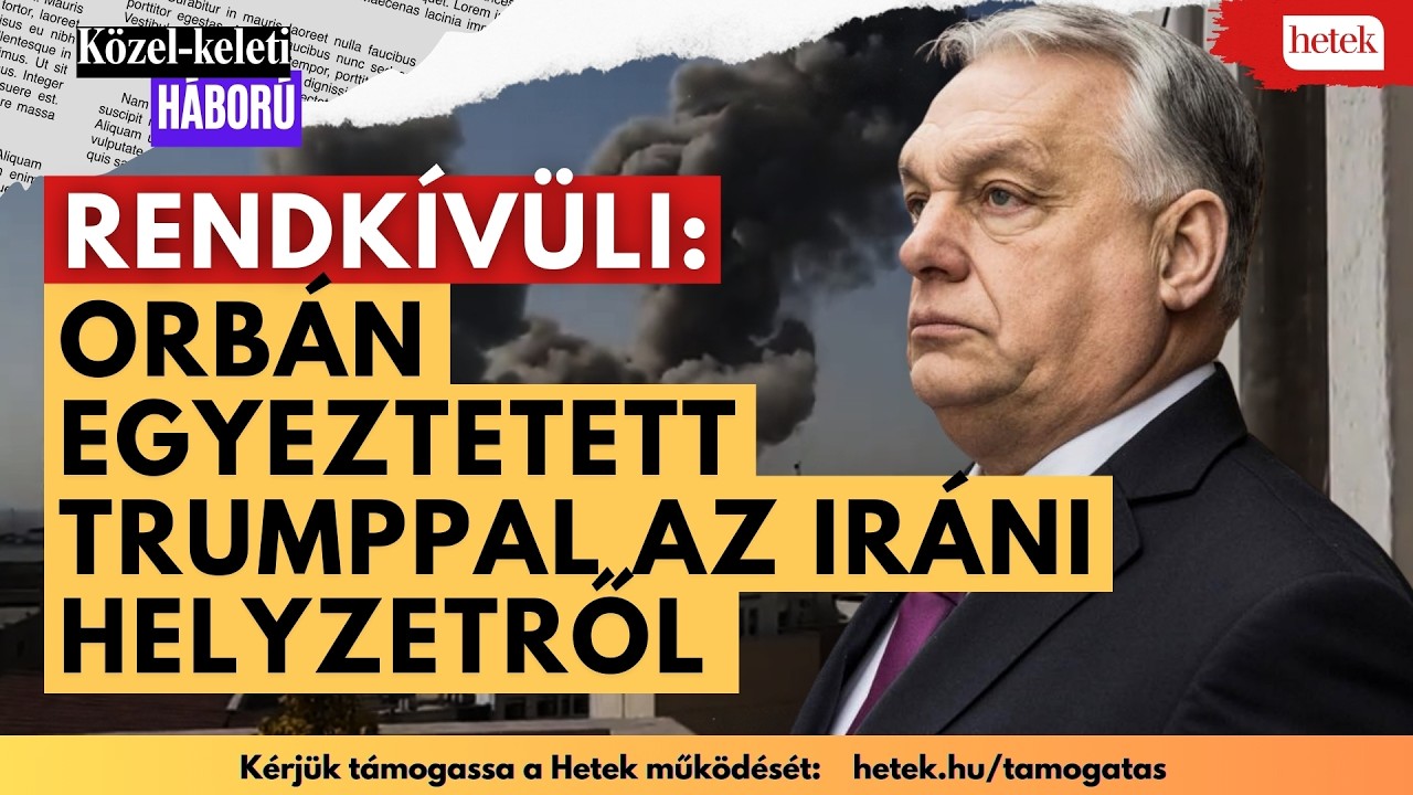 Rendkívüli: Orbán egyeztetett Trumppal az iráni-izraeli helyzetről, összehívta a Védelmi Tanácsot