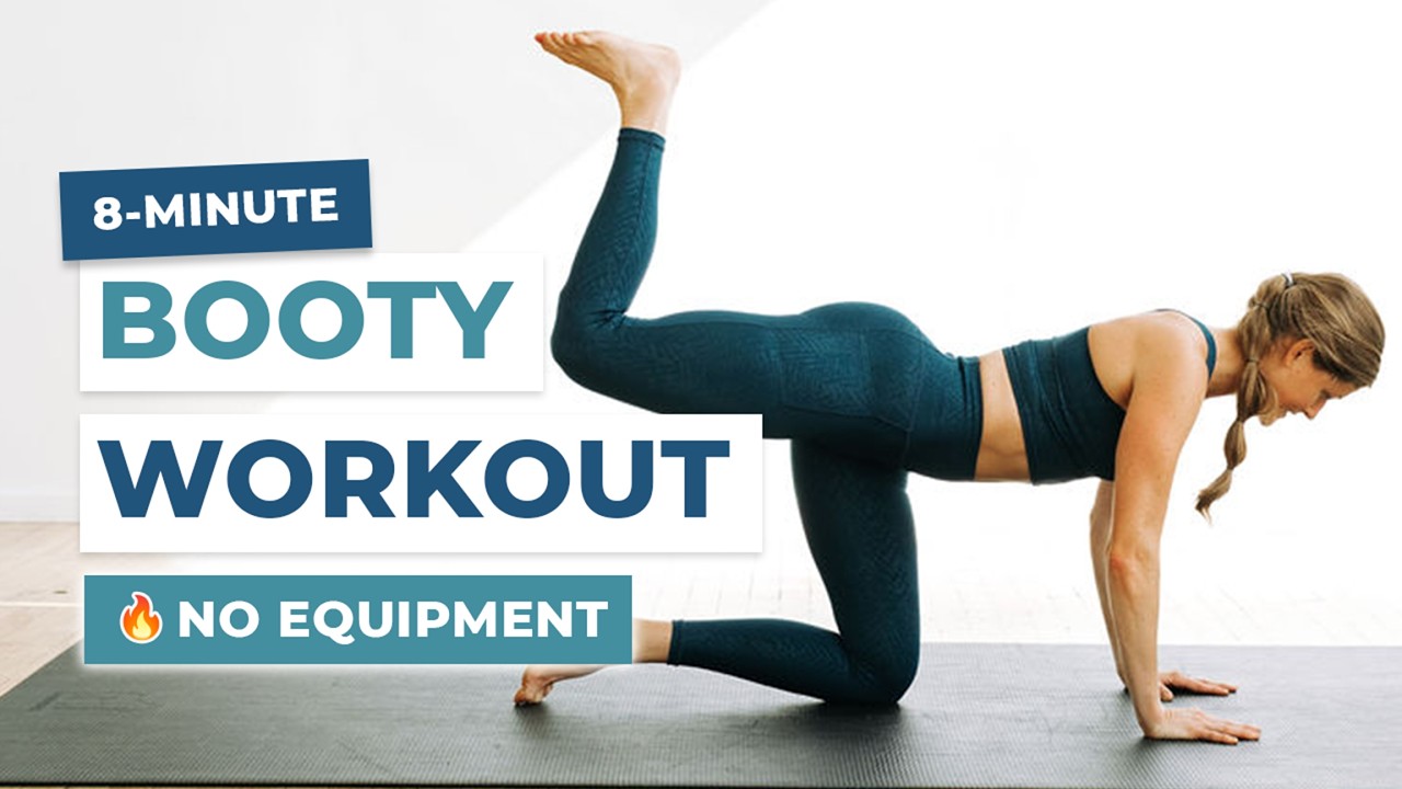 8-Minute BOOTY Workout At Home (No Equipment + NO Squats + NO Lunges)