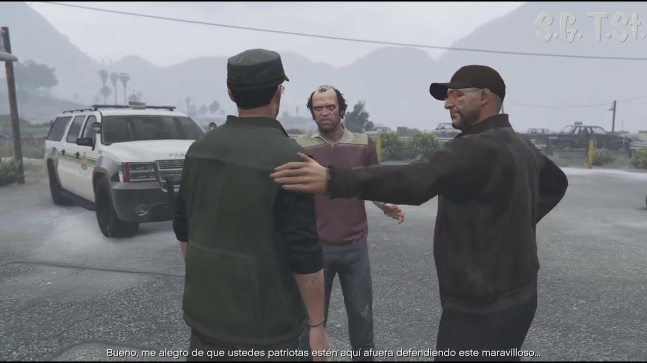 Grand Theft Auto V.- Ps5  GamePlay. P70. PATRULLA CIVIL DE FRONTERA. (E&L).Sub.Español