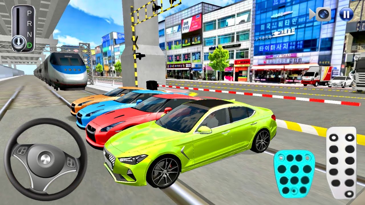 New Mercedes & Super Cars Vs Train - 3D Driving Class - Android Game Play2025