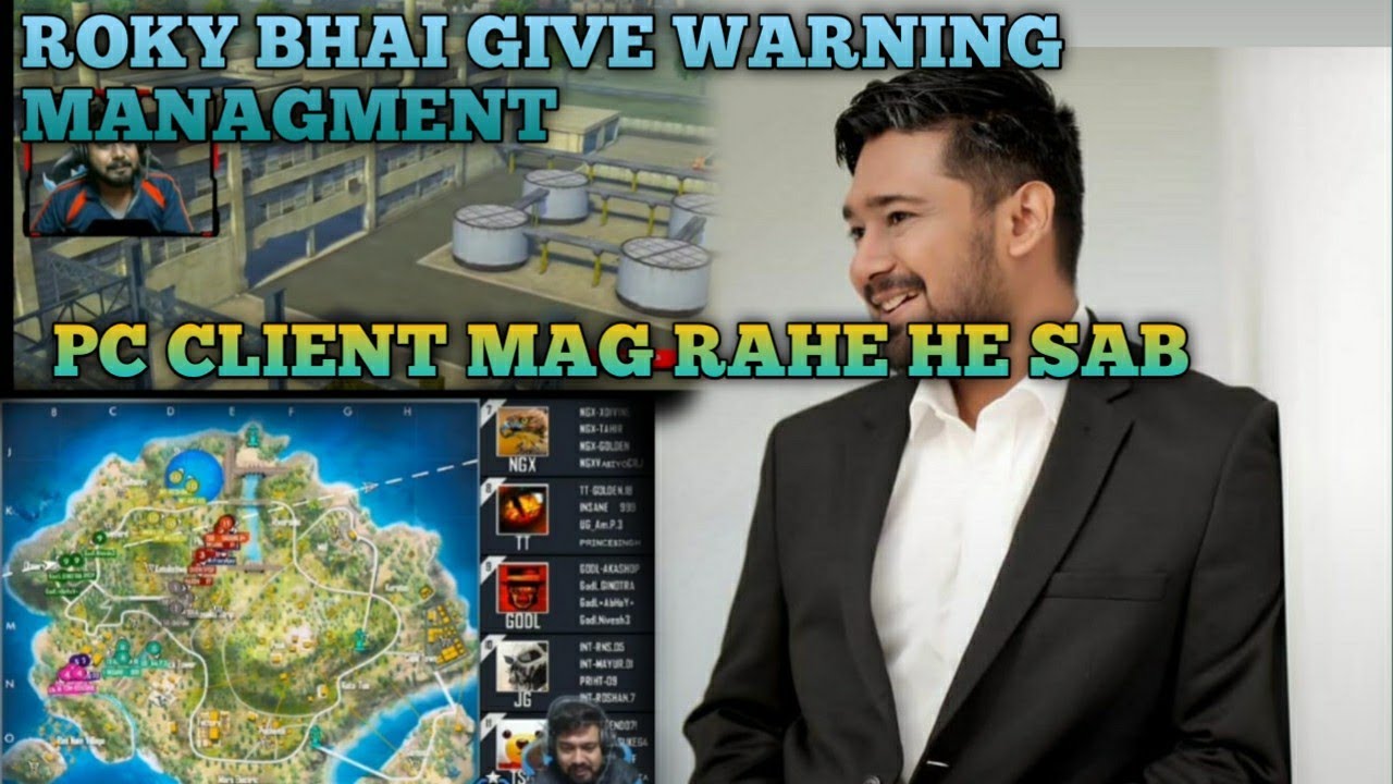 ROKY & RDX PC CLIENT SHAREING OTHER GIVE WARNING MANAGMENT TEAM || GARENA FREE FIRE PARTNER PROGRAM