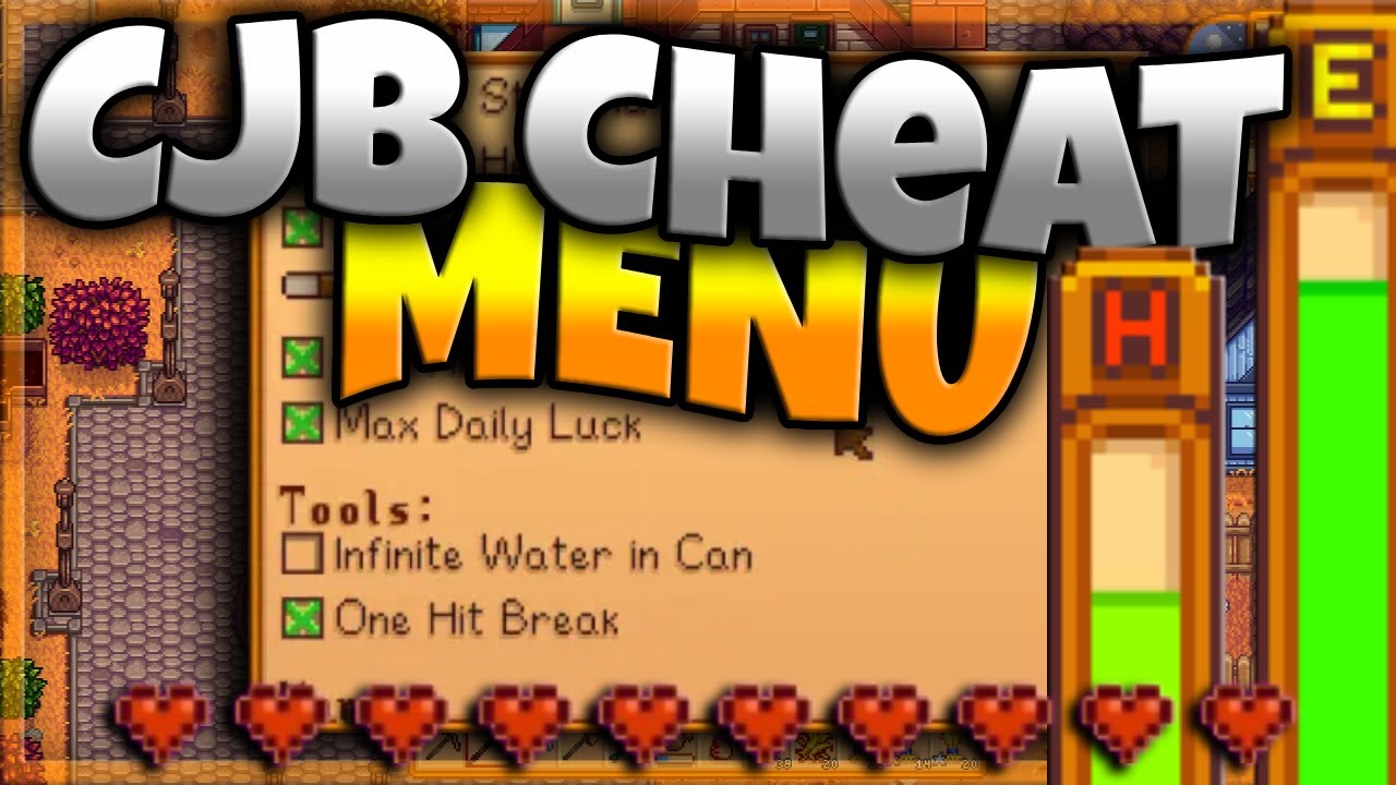 Как получить меню читов CJB в Stardew Valley!!!