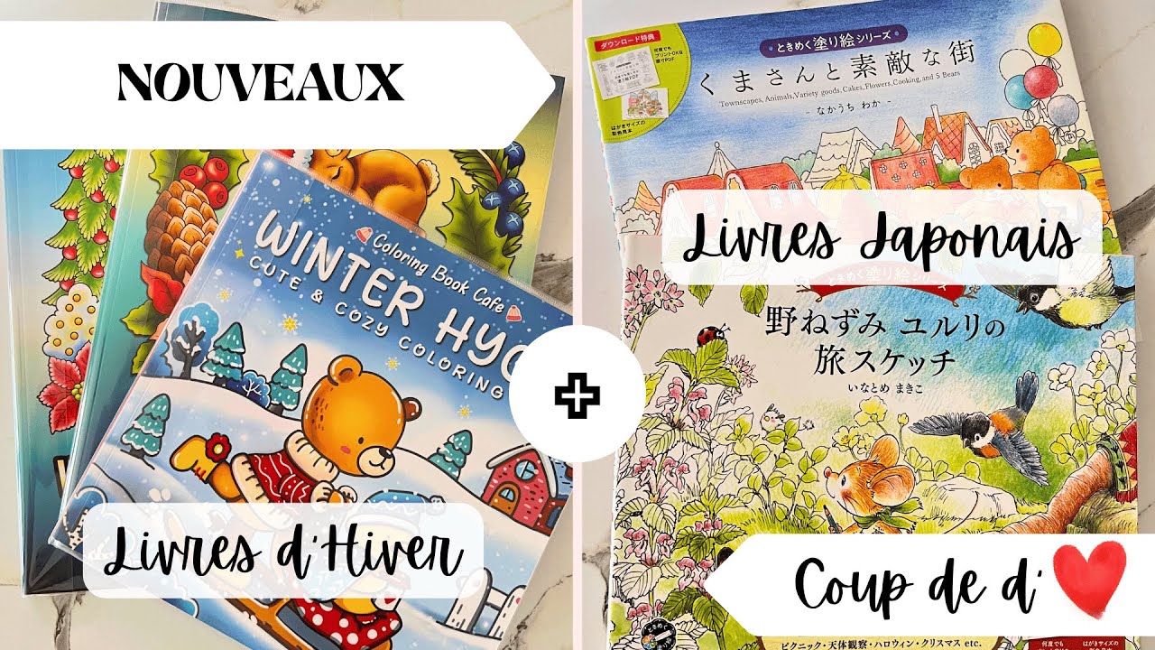 Nouveaux Livres : Coloriage d'hiver + Coup de Coeur Livres Japonais Tokimeku