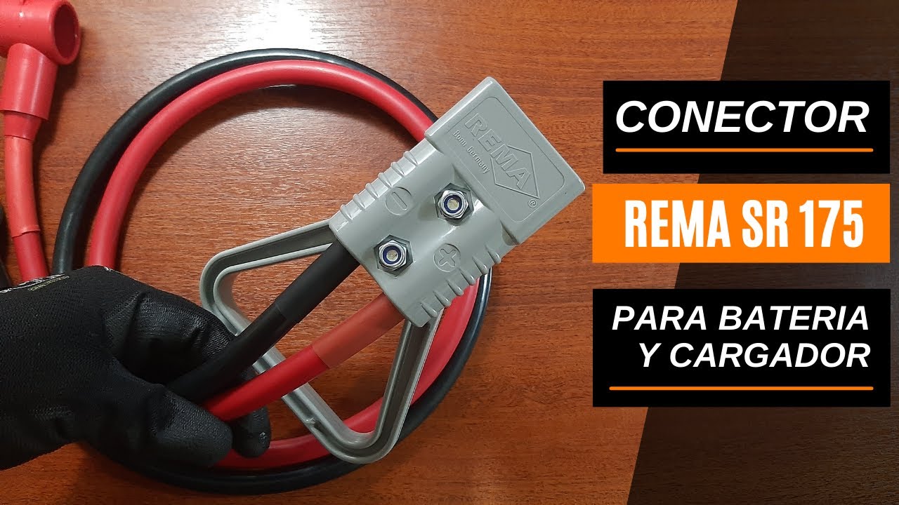 CONECTOR REMA SR 175 🔴 PARA BATERIA Y CARGADOR DE MONTACARGAS ELECTRICO