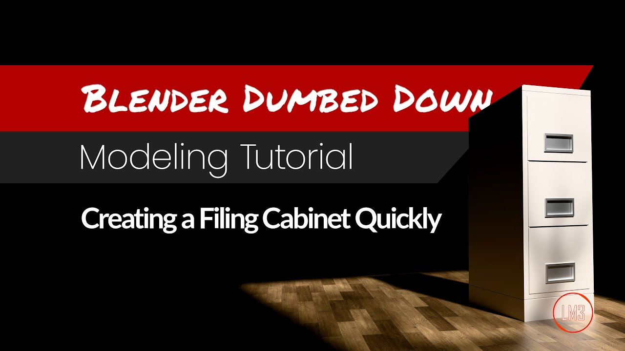 Blender Dumbed Down: Making a Filing Cabinet Quickly