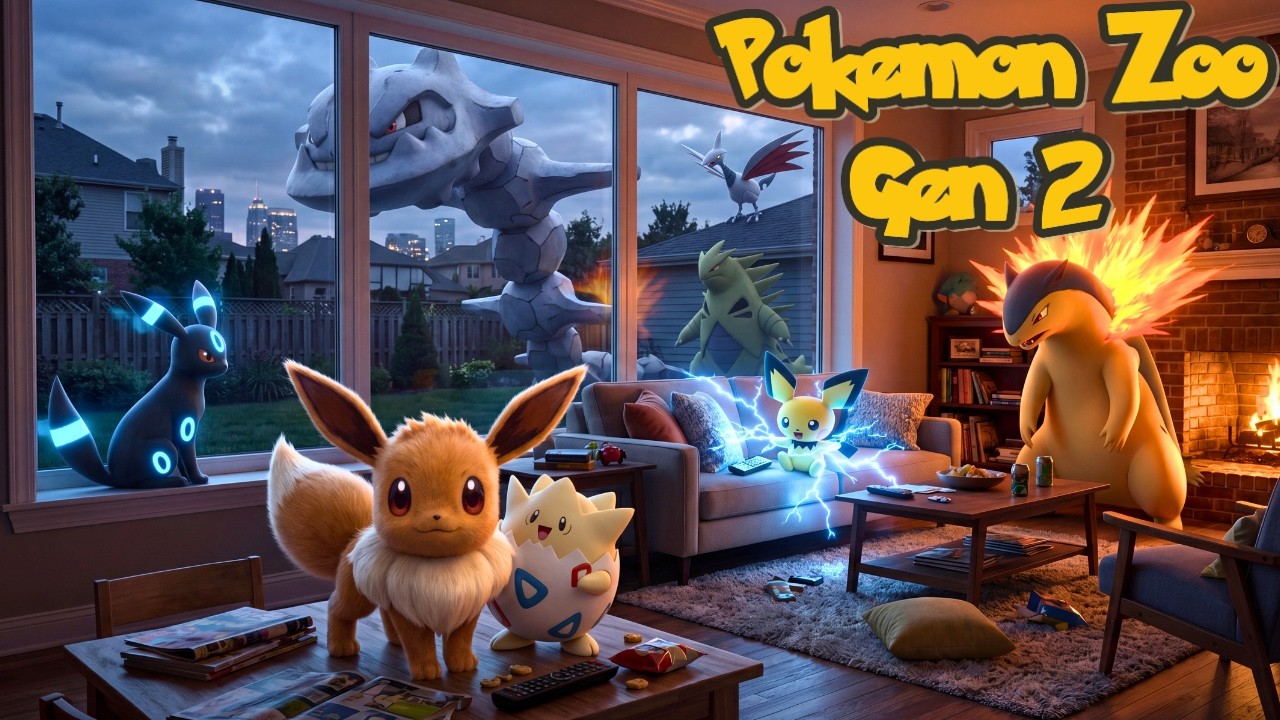 I Turned My House Into a Gen 2 Pok&eacute;mon Zoo. | In Real Life