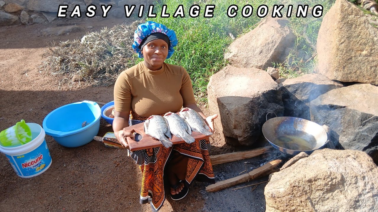 How to Cook Authentic Rice and Coconut Fish || Village Style 🌴🥘
