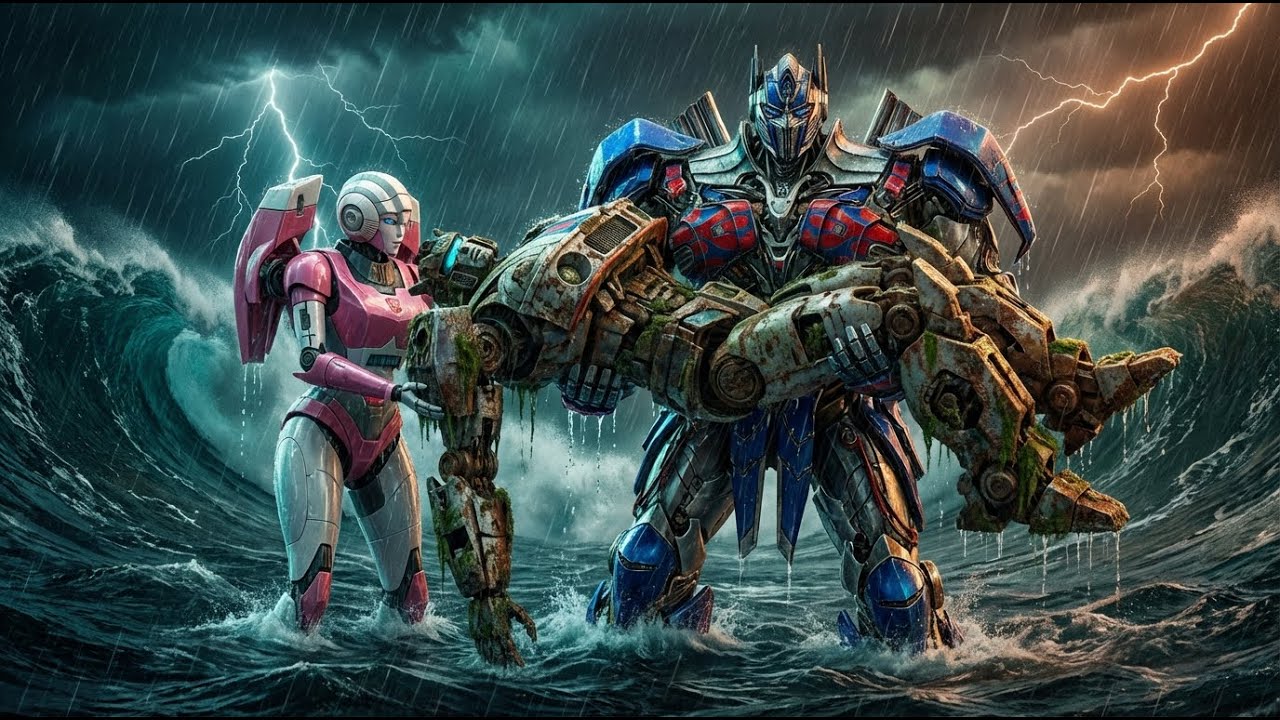 Optimus Prime & Arcee Restoring Destroyed IRONHIDE: Found 3800m Underwater | ASMR