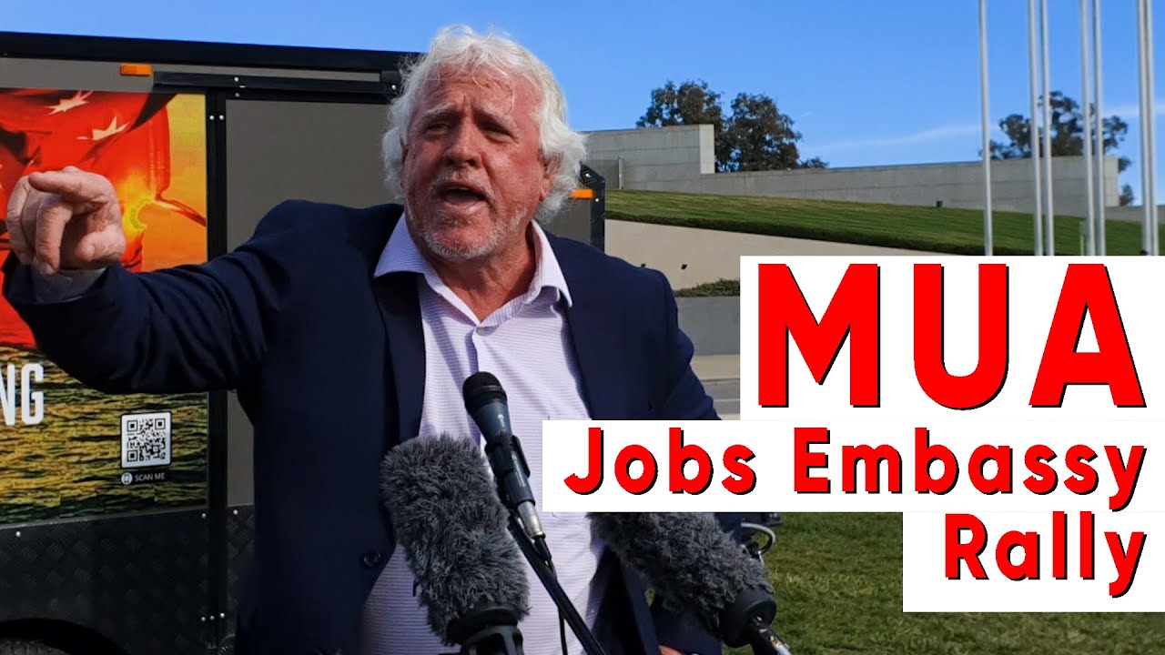 MUA Jobs Embassy Rally #saveaustralianshipping #MaritimeUnionAU